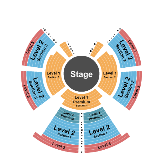 Menlo Park Mall Cirque Italia - Static 3 Seating Chart