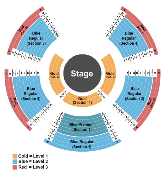 Menlo Park Mall Cirque Italia - Static 2 Seating Chart