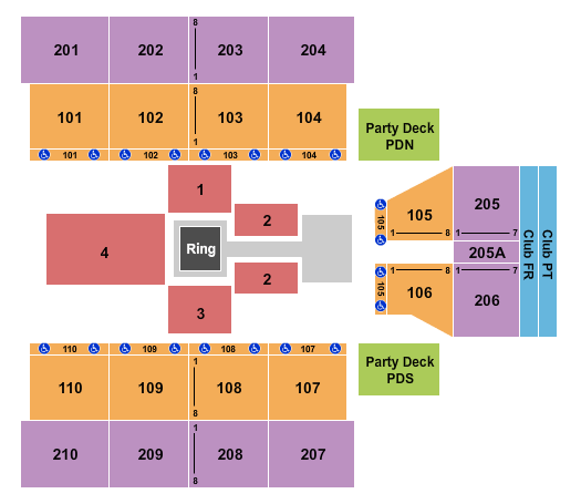Oshkosh Arena WWE Seating Chart