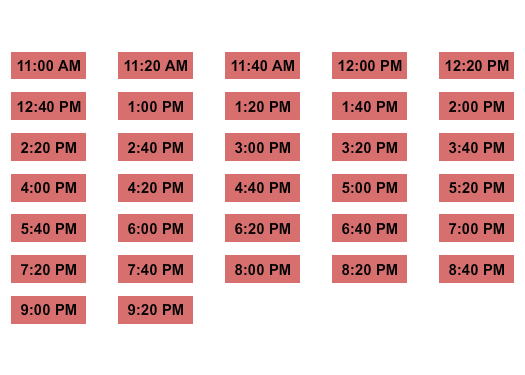 Meow Wolf - Grapevine Timed Entry Seating Chart