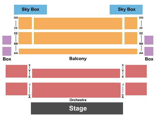 Merced Theatre End Stage Seating Chart