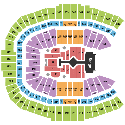 Mercedes-Benz Stadium Taylor Swift 2023 Seating Chart