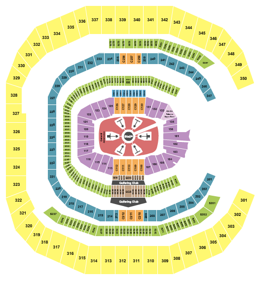 seating chart for Mercedes-Benz Stadium - Ed Sheeran 2 - eventticketscenter.com