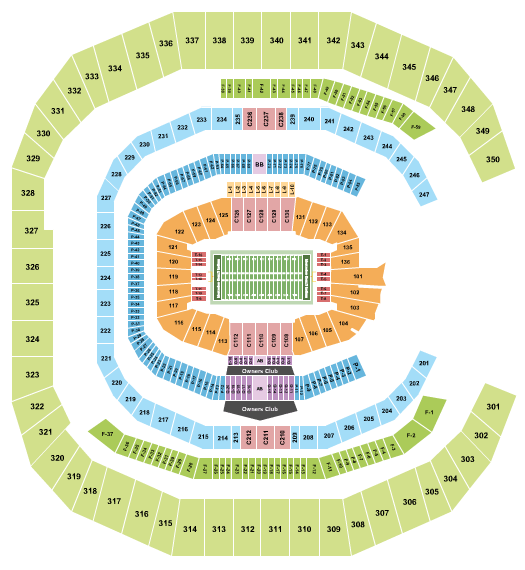 Mercedes Benz Stadium In Atlanta Seating Chart