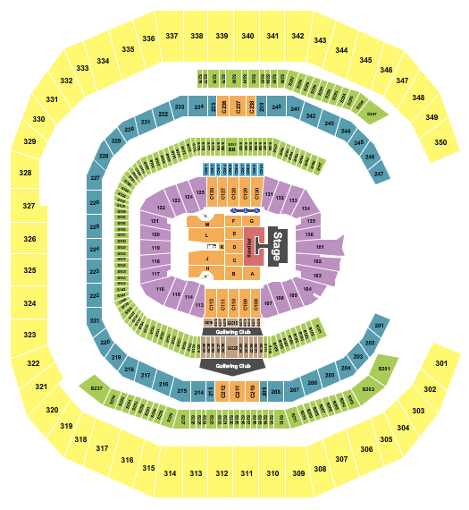 Mercedes Benz Stadium Interactive Seating Chart