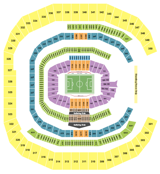 seating chart for Mercedes-Benz Stadium - Soccer 3 - eventticketscenter.com