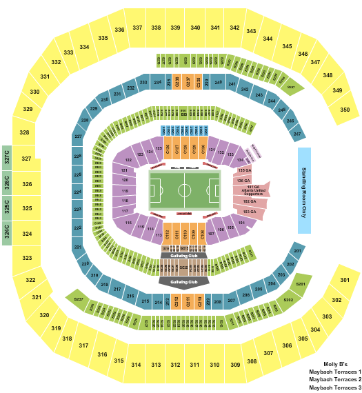 Mercedes-Benz Stadium Soccer 5 Seating Chart