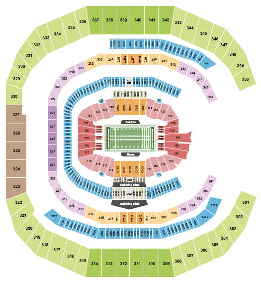 Mercedes-Benz Stadium Football - Super Bowl Seating Chart