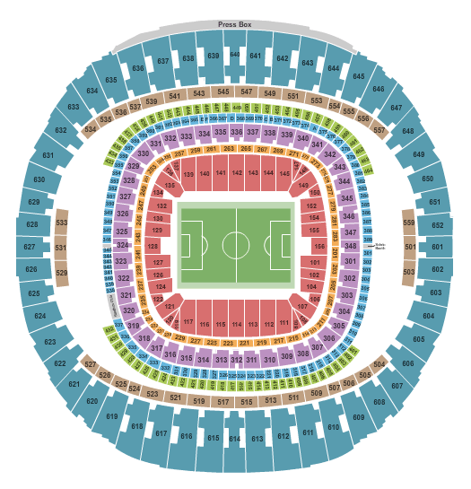 Caesars Superdome Soccer Seating Chart