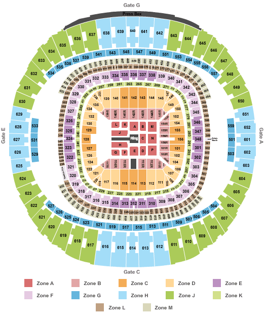 Caesars Superdome Wrestlemania Int Zone Seating Chart