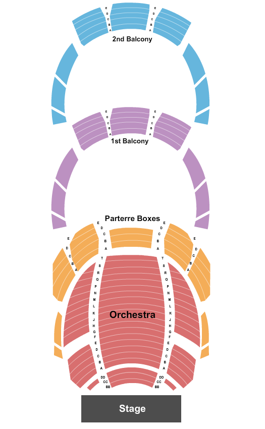 seating chart for Merchant Hall At Hylton Performing Arts Center - End Stage - eventticketscenter.com
