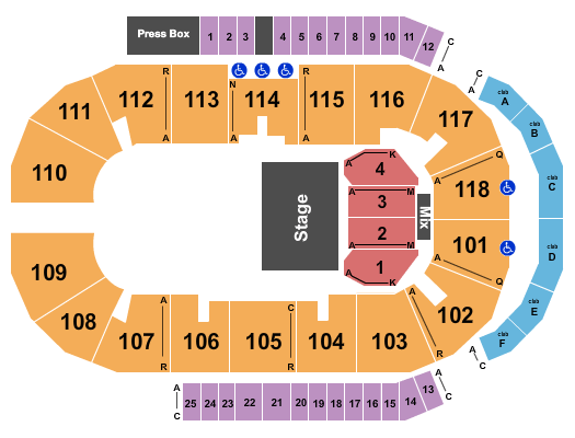 Meridian Centre Blue Man Group Seating Chart