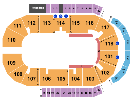 Meridian Centre Cirque Crystal Seating Chart