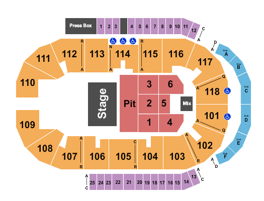 Meridian Centre Dallas Smith Seating Chart