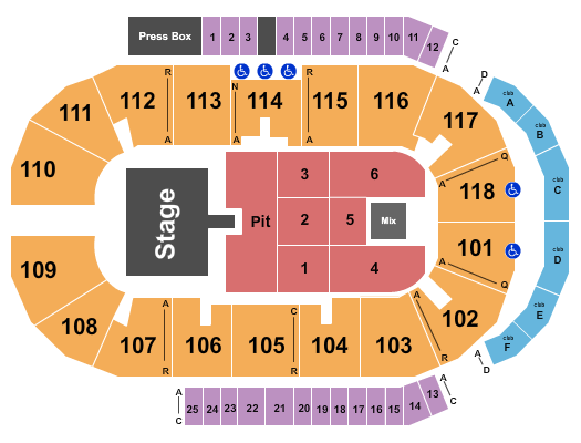 Meridian Centre Mother Mother Seating Chart