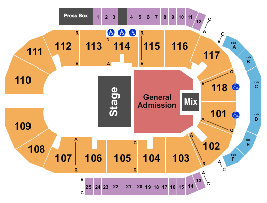 Meridian Centre Stone Temple Pilots Seating Chart