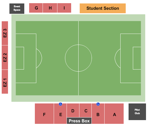 Merlo Field - University of Portland Soccer Seating Chart