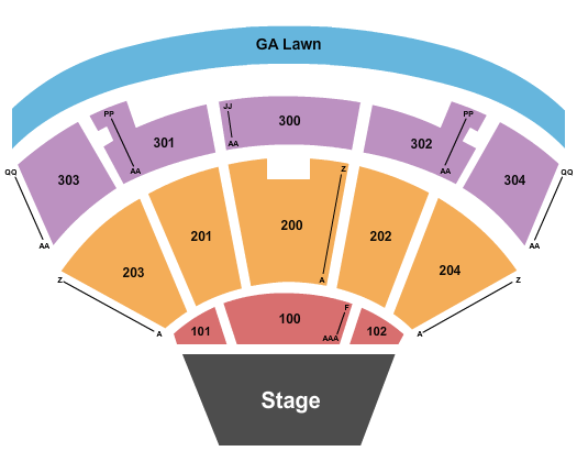 Merriweather Post Pavilion End Stage Seating Chart