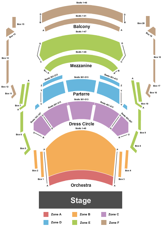 Mesa Arts Center - Ikeda Theater Seating Map
