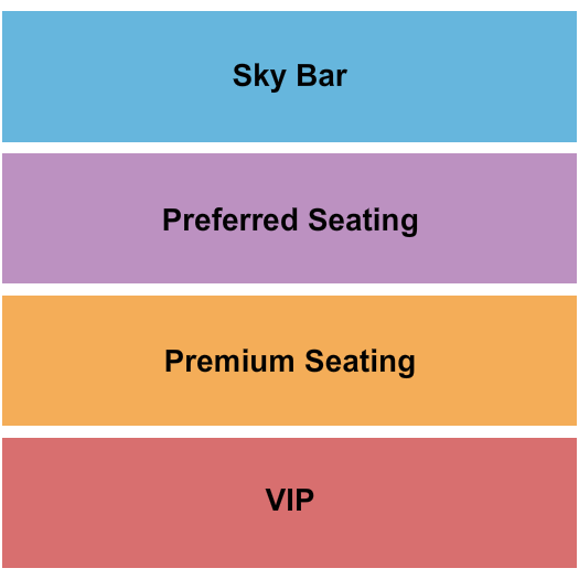 Mesa Theater & Club VIP/Premium/Preferred/SkyBar Seating Chart