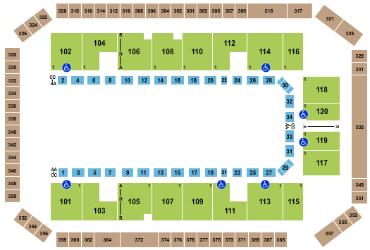Mesquite Arena Open Floor 2 Seating Chart