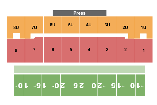 Mesquite Memorial Stadium DCI Seating Chart