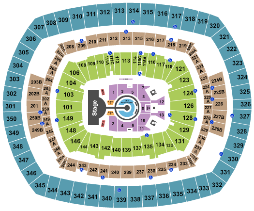 MetLife Stadium Beyonce 2 Seating Chart