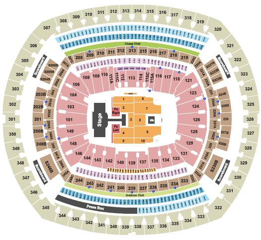 MetLife Stadium Blackpink Seating Chart