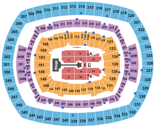 MetLife Stadium Karol G Seating Chart
