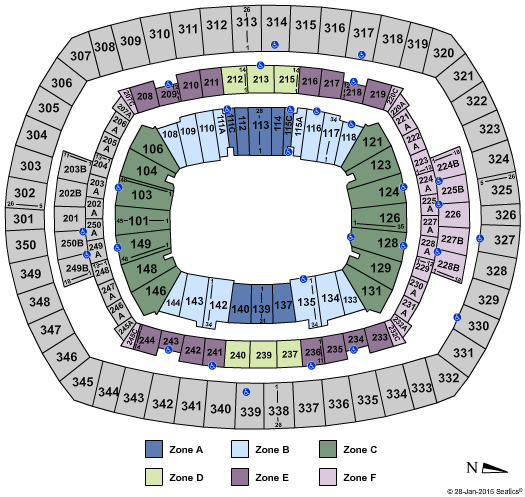 MetLife Stadium MonsterJamZone Seating Chart