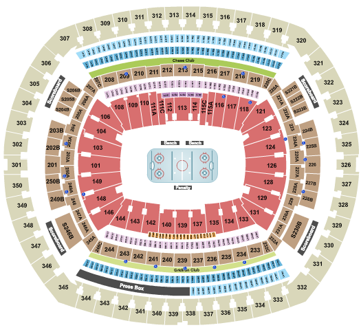 Landry's Tickets Seating Chart - Giants Stadium, E. Rutherford, NJ.