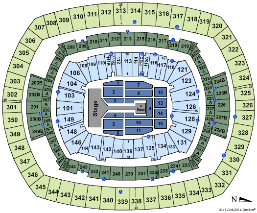 MetLife Stadium One Direction Seating Chart