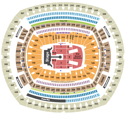 The Rolling Stones MetLife Stadium Seating Chart