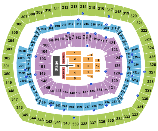 MetLife Stadium Romeo Santos Seating Chart