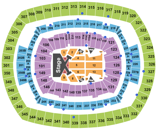 MetLife Stadium Taylor Swift Seating Chart