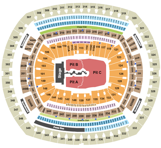 MetLife Stadium Travis Scott Seating Chart