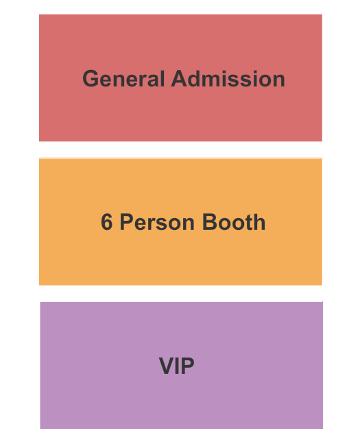 Metro Music Hall GA / Booth / VIP Seating Chart