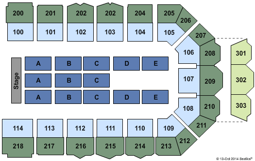 Utilita Arena Newcastle Standard Seating Chart