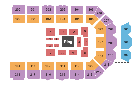 Utilita Arena Newcastle WWE Nxt Seating Chart