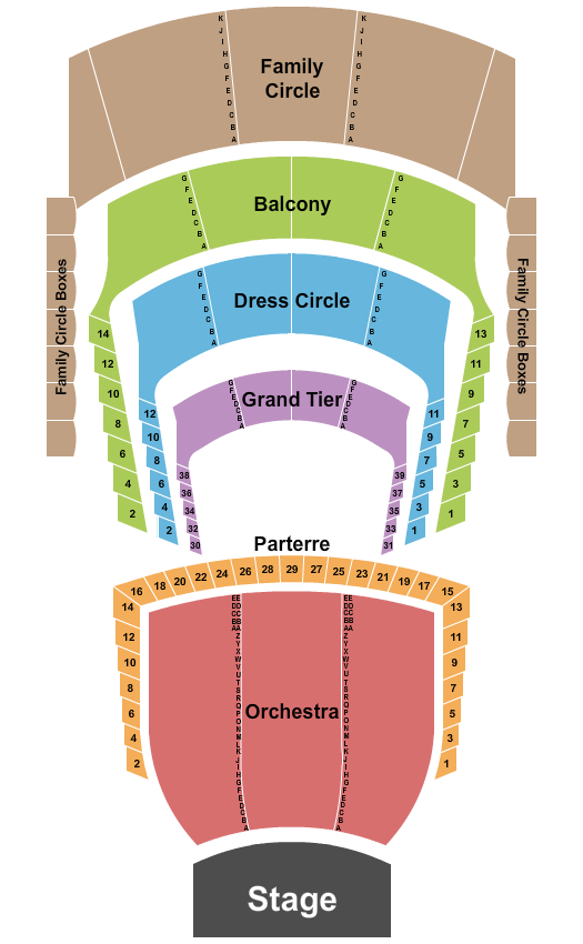 Metropolitan Opera at Lincoln Center Endstage 2 Seating Chart