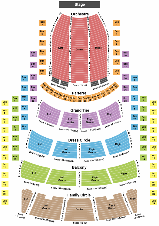 Metropolitan Opera at Lincoln Center Tickets & Seating Chart