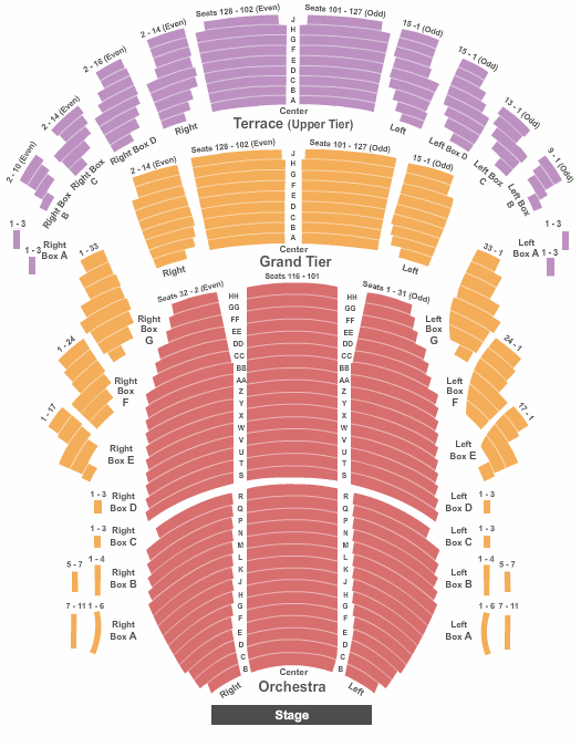 Meyerhoff Symphony Hall End Stage Seating Chart