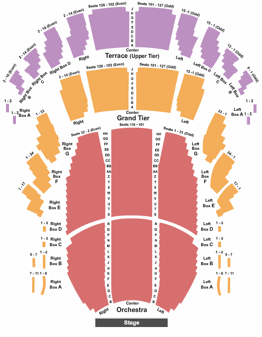 Meyerhoff Symphony Hall Seating Chart