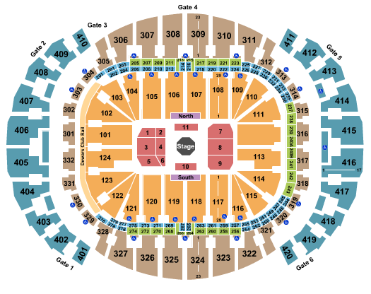 Kaseya Center UFC Seating Chart