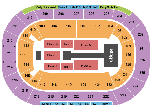 Michelob ULTRA Arena At Mandalay Bay Anuel AA Seating Chart