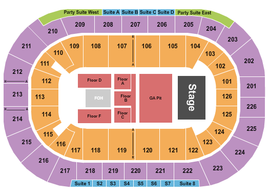 Michelob ULTRA Arena At Mandalay Bay Seating Chart