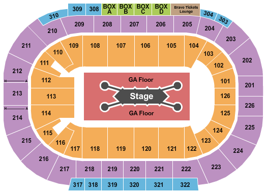 Michelob ULTRA Arena At Mandalay Bay Feid Seating Chart