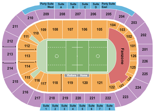 Michelob ULTRA Arena At Mandalay Bay Lacrosse Seating Chart