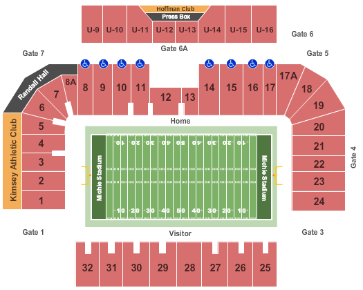 Michie Stadium Seating Chart West Point Michie Stadium Seating Chart