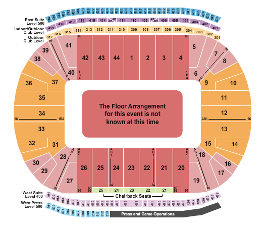 Michigan Stadium Generic Floor Seating Chart